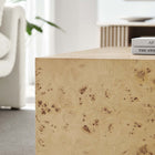 Modway - Cosmos 36 po Carré Table basse en bois de burl - Burl naturel-Adaptable Placement