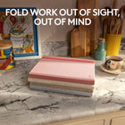 Logitech Casa Pop-Up Desk - Bohemian Blush-Laptop Days, 40% Comfier: The book-like case unfolds into an ergonomic laptop stand, raising your screen to eye level for noticeably better posture, however long you need it 