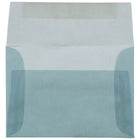 JAM Paper - Enveloppes d'invitation en vélin translucide A1 à 4 barres - 3,625 po x 5,125 po - Bleu océan - paquet de 25 (1591614)-Taille : 4 bars A1 (3,63 x 5,13 pouces)