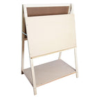Crestline Magnetic Teaching Easel - 54" H x 36" W-Reverse side features a standard masonite surface for attaching charts and writing pads.