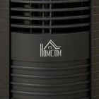 HOMCOM 46" Tower Fan for Bedroom with Remote Controller - Black-2 ways to control, manual or remote 