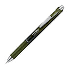 Pentel EnerGel Dark Colours Retractable Gel Roller Pen - 0.7mm - Olive Black-A dark and sophisticated look with dark coloured ink