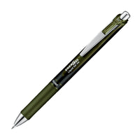 Pentel EnerGel Dark Colours Retractable Gel Roller Pen - 0.7mm - Olive Black-A dark and sophisticated look with dark coloured ink