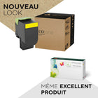 Ecotone - 71B10Y0 Lexmark  Remanufacturés Toner Cartridge - Rendement standard - Jaune-Type : EcoTone reusinée