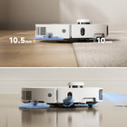 Mova P10 Pro Ultra Robot - White-To Every Corner and Edge- Sidebrush and mop dual extensions guarante to reach deep into corners and edges of walls, leaving no corner untouched.