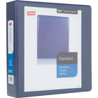 Staples® – Reliure de présentation standard à anneaux en D, 2 po, bleu-Anneaux sans interstice permettant de facilement tourner les pages 