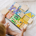 Melissa & Doug - Planche d'activités à verrous en bois-La planche en bois massif poncée et lissée dissimule des surprises amusantes derrière chaque porte et fenêtre