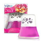 Bright Air Scented Oil Air Freshener, Fresh Petals & Peach scent-A natural, safer and eco-friendly alternative to sprays, aerosols and plug-ins