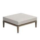 Modway Northlake Outdoor Teak Ottoman - Pebble-6