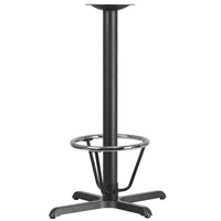 Flash Furniture Base en X de table de restaurant de 23,5 x 29,5 po Pied central de 3 po de diamètre à hauteur du bar-Base de table de restaurant