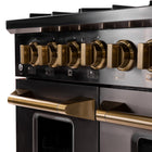 Kucht 48" KED Series Pro Style Dual Fuel Range - Gemstone-Sealed burners make it easy to keep your range clean