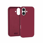 Blu Element Silicone Compatible with MagSafe Case for iPhone 17 - Cranberry-Microfibre lining to prevent scratches
