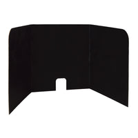 Pacon Computer Lab 3-Panel Privacy Board - 20" D x 22" W x 22" H - Black - 4 Pack-Privacy Boards are made of sturdy corrugate and feature a cut-out in the back to accommodate computer cords