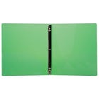JAM Paper Plastic 3 Ring Binder, 0.75 inch, Glass Twill Green, 4 Pack (750T1grg)-5