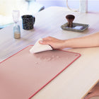 Logitech Studio Series Desk Mat - Darker Rose-Carefully Chosen materials: Comfortable surface fabric and inner layer made from recycled polyester, giving a second life to PET bottles, anti-slip base from natural rubber