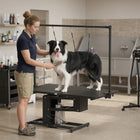 PawHut 43" Hydraulic Dog Grooming Table-Three nooses hold pets safely in place
