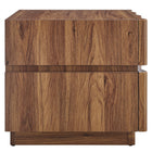 Modway Isola 2 Drawer Nightstand - Walnut-Assembly Required