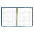 Blueline - Agenda Hebdomadaire/Mensuel 17 Mois D’Août À Décembre - 9 1/4 po H x 7 1/4 po l - Motif Celestial - Bilingue-Dates juliennes