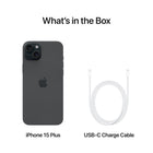 Apple iPhone 15 Plus 6.7" Super Retina XDR - 512 GB - Black - Bell and Virgin Plus-1 Year Limited Manufacturer Warranty
