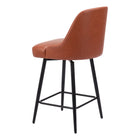 Zuo Keppel Swivel Counter Stool - Brown-7