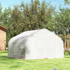 Outsunny Portable Walk-In Tunnel Greenhouse - 14.5' x 10' x 6.6' - Tough PE cover let the sunlight pour through, helping your plants, flowers and herbs grow naturally and beautifully
 