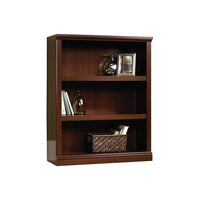 Sauder 3-Shelf Bookcase, Select Cherry-Features two adjustable shelves and one fixed shelf