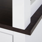 Kleankin - Armoire de rangement de salle de bain haute autoportante en MDF - blanc-Présente un design simple et élégant   