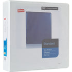Staples® – Reliure de présentation standard à anneaux en D, 2 po, blanc-Anneaux sans interstice permettant de facilement tourner les pages