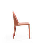 Manhattan Comfort - Lot de 4 chaises de salle à manger modernes Paris 18 po en similicuir coloris argile-Hauteur d’assise : 44 cm