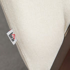 HOMCOM Loveseat Sofa with Rubber Wood Legs - Cream White-Solid rubber wood legs give it a solid base