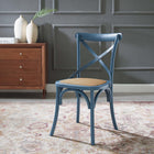 Modway Gear Dining Side Chair - Harbor-Natural Rattan Seat