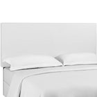 Modway Taylor Upholstered Faux Leather King and California King Headboard - White-Three Mounting Position Heights