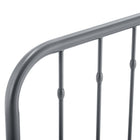 Modway Lennon Metal Full Headboard - Grey-7 Mounting Positions