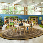 Joy Carpets Feeling Natural Area Rug - 7'7" Round - Walnut-StainSmart lifetime soil and stain protection cleans easily using only soap and water
