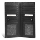 Champs - Portefeuille de poitrine en cuir Onyx - Noir-16 fentes pour cartes de crédit
