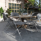 Flash Furniture HERCULES Series Premium Grey Plastic Folding Chair - 10 Pack-Non-Marring Floor Caps