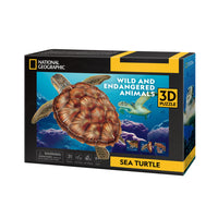 National Geographic 3D Puzzle Sea Turtle-Piece together a lifelike 3D puzzle model of the majestic Sea Turtle