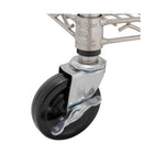 Seville Classics - Étagère En Câble Dacier Nsf À 5 Niveaux Avec Roues - 72 H x 36 W x 24 D po-Comprend 4 pieds de nivellement et 4 roues pivotantes de 10,2 cm (4 po) dont 2 se verrouillent en place