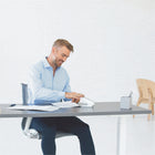 Fellowes LX840 Half Strip EasyPress Antimicrobial Stapler - White-Low Stapler Indicator