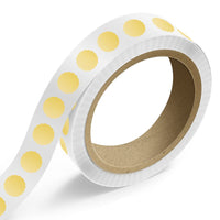 JAM Paper - Rouleaux d'étiquettes standard - en forme de coquille Saint Jacques - 1 5/8 x 1 5/8 - feuille dorée mate - 125 étiquettes/rouleau-Couleur : feuille dorée mate durable | Faites ressortir votre courrier avec des étiquettes d'adresse d'expédition colourées.