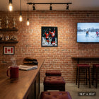 Frameworth Mario Lemieux Classic Series 1987 Canada Cup Golden Goal - Framed Canvas - 18.5" x 22.5"-Designed and manufactured in Canada by Frameworth with over 32 years of experience