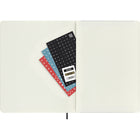 Moleskine 2026 Classic 12-Month Soft Cover Weekly Planner - 7.5" x 9.75" - Black-Colour-coordinated expandable inner pocket