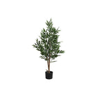 Monarch Specialties 47" Artificial Indoor Acacia Tree - Floor - Black Pot-Add a vibrant burst of greenery to any floor of your home or office with this 47" tall artificial indoor acacia tree in a 5" black pot