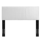 Modway Eloise Channel Tufted Performance Velvet Full/Queen Headboard - White-Performance Velvet Upholstery