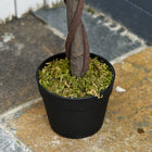 Outsunny - Arbre de laurier artificiel 4 pi en pot - vert - lot de 2-Matériau : PE, PP, Ciment 