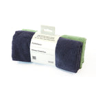 PurAthletics Microfibre Anti-Bacterial Lint-Free Ultra Absorbent Fitness Towels - Slate Grey/Pistachio - 2 Pack-Antibacterial