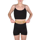 BIOS Living - Rouleau de massage en bois-Aide a eliminer l'exces de graisse et la cellulite