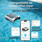 Aiper - Écosurfeur M2 Skimmer robotisé automatique à énergie solaire avec prise en charge APP, évitement intelligent des obstacles-Les capteurs optiques permettent d'éviter les obstacles et de se mettre automatiquement en sécurité