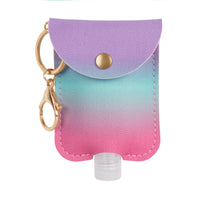 Pep Rally PU Sanitizer Holder with Bottle - Multi Ombre-Sanitizer holder