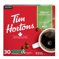 Tim Hortons Decaf Coffee K-Cup Pods - 30 Pack-Decaffeinated